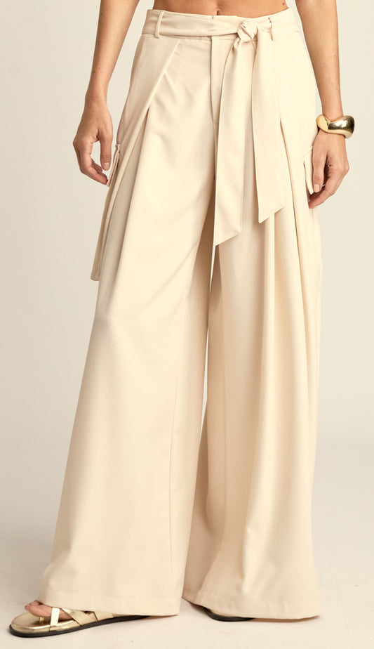 Calça Pantalona Alfaiataria Kerley Chantilly | Laguna