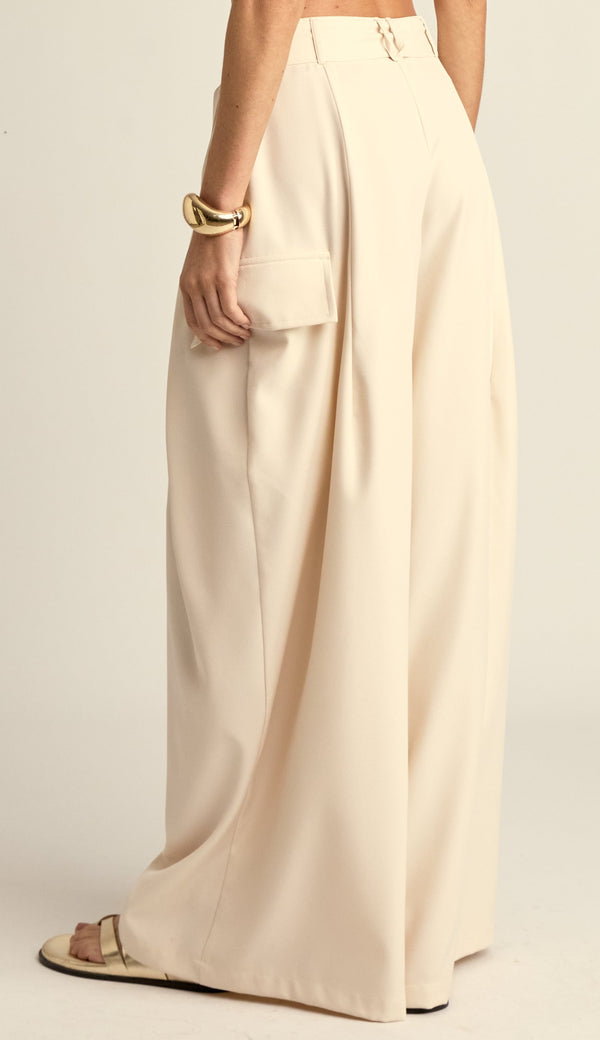 Calça Pantalona Alfaiataria Kerley Chantilly | Laguna