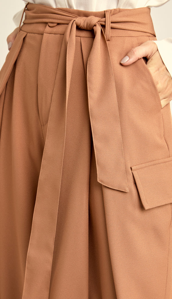 Calça Pantalona Alfaiataria Kerley Terra | Laguna