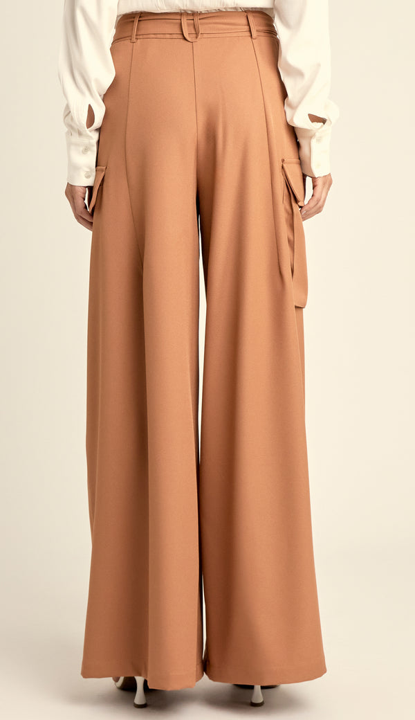 Calça Pantalona Alfaiataria Kerley Terra | Laguna