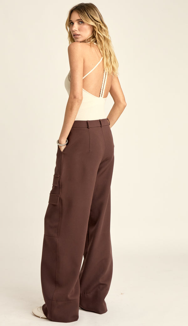 Calça Wide Cargo Kamilly | Laguna