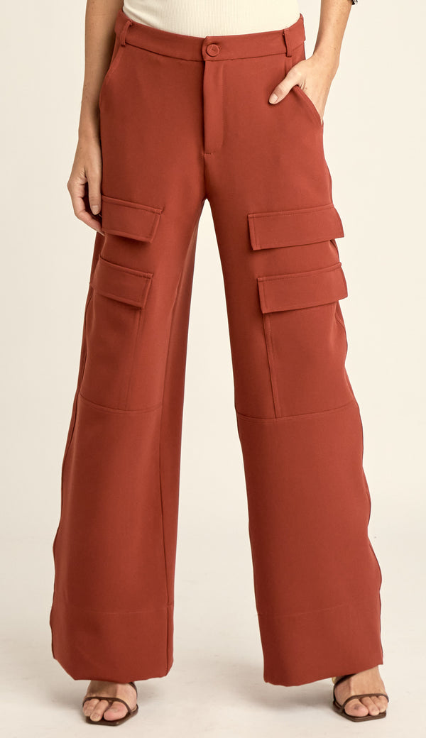 Calça Wide Cargo Kamilly | Laguna