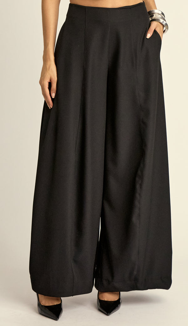 Calça Ballom Crepe Alfaiataria Alexa Preto | Laguna