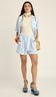 Conjunto Camisa e Shorts Listrado Gaze Darcy | Laguna - Conjunto Darcy Azul