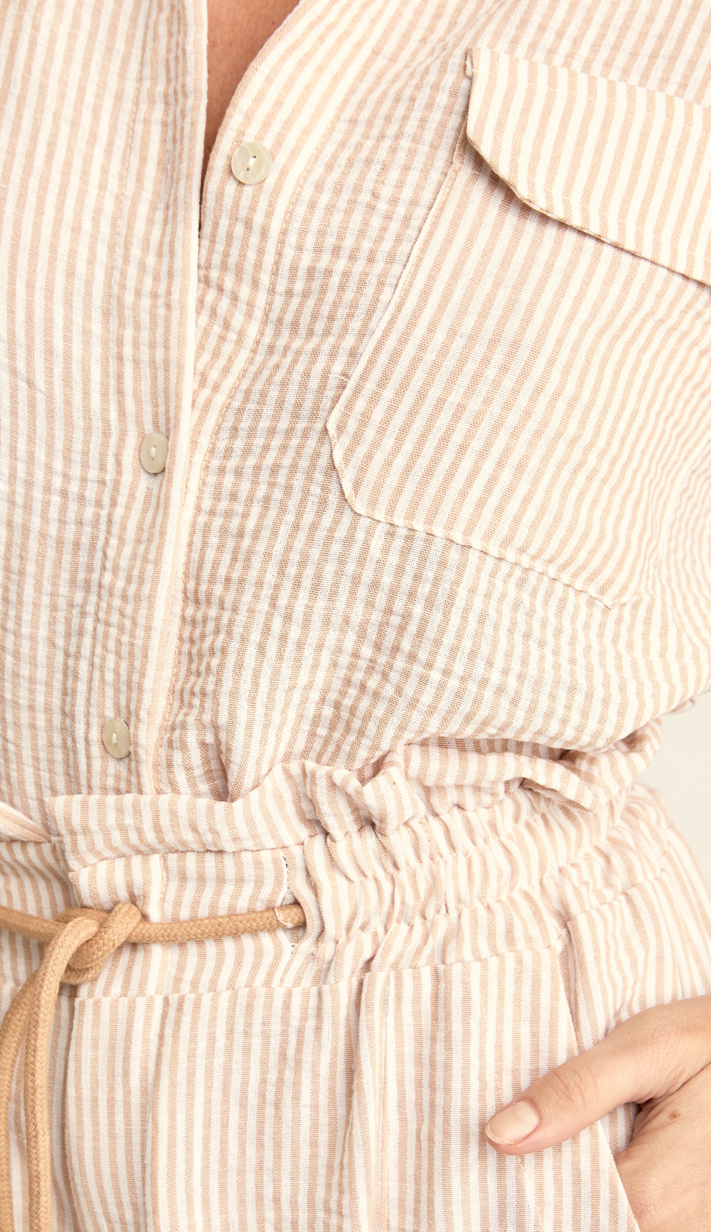 Conjunto Camisa e Shorts Listrado Gaze Darcy | Laguna