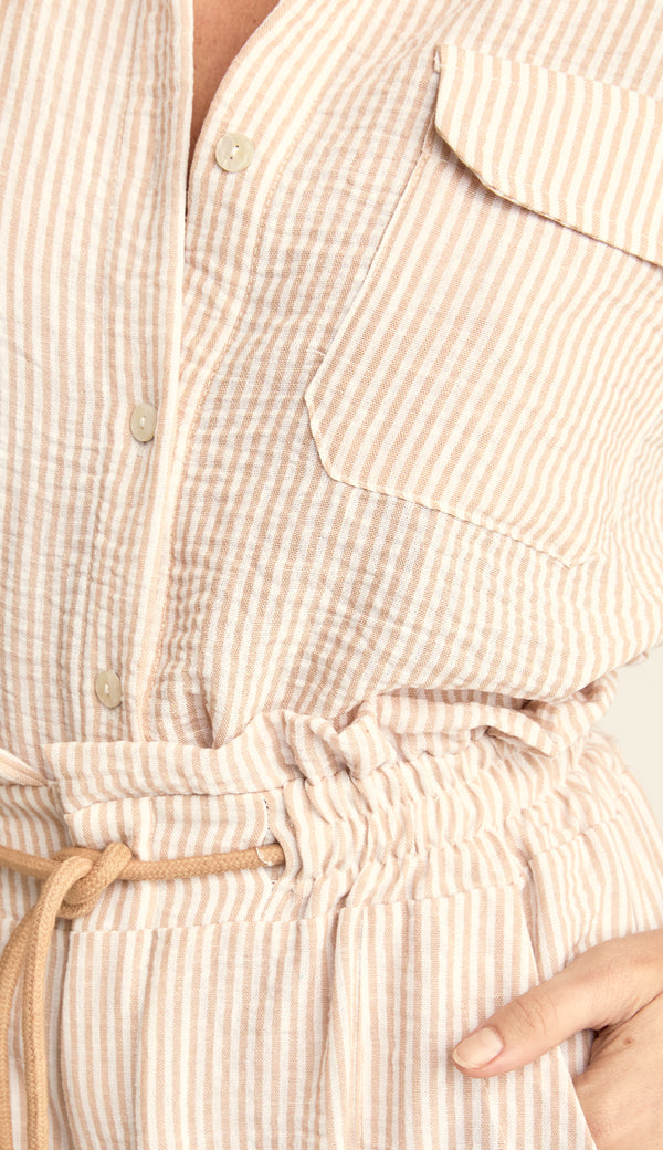 Conjunto Camisa e Shorts Listrado Gaze Darcy | Laguna