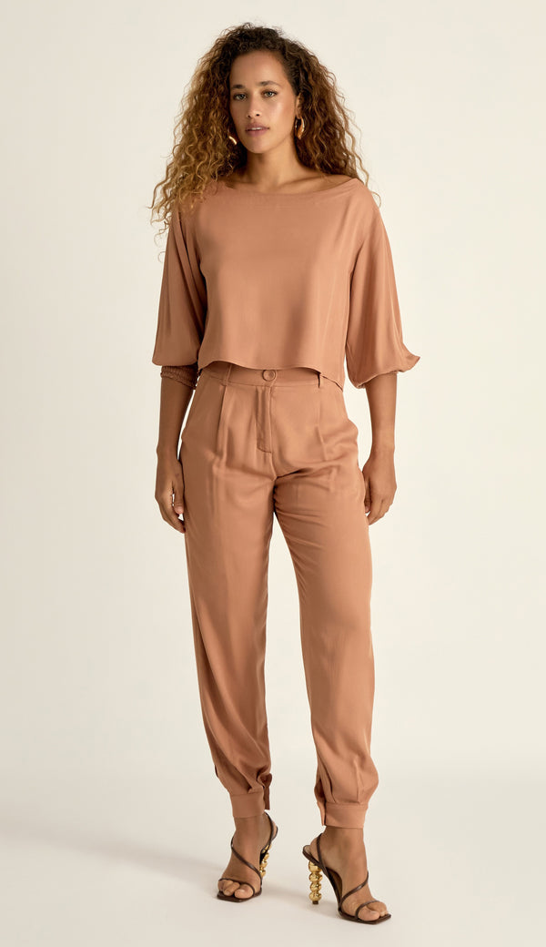 Conjunto Blusa e Calça Viscose Twill Tatiana | Laguna