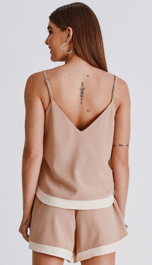 Conjunto Juno Caqui/chantilly