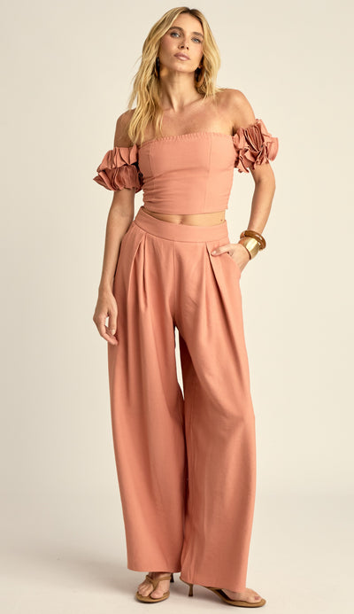Conjunto Sarja de Alfaiataria Nala Rosê | Laguna