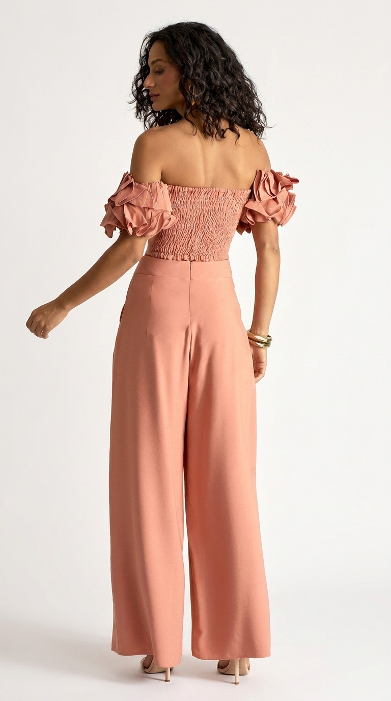 Conjunto Sarja de Alfaiataria Nala Rosê | Laguna