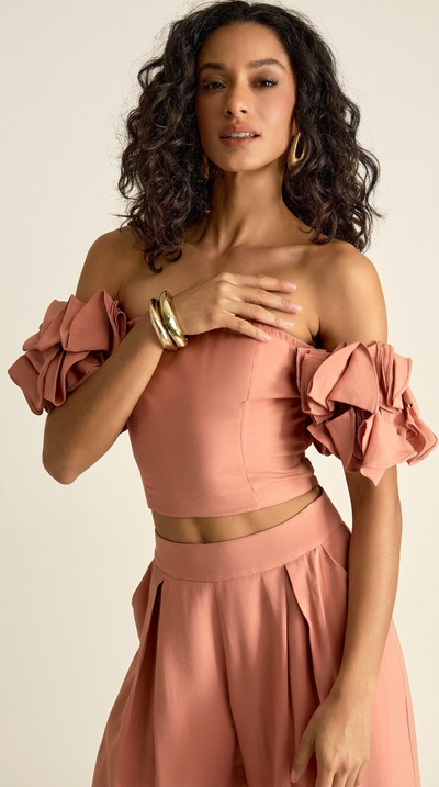 Conjunto Sarja de Alfaiataria Nala Rosê | Laguna