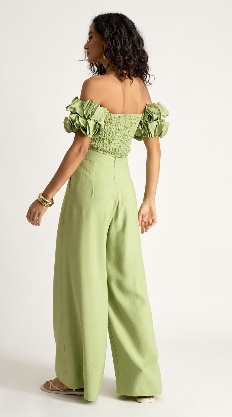 Conjunto Sarja de Alfaiataria Nala Verde | Laguna
