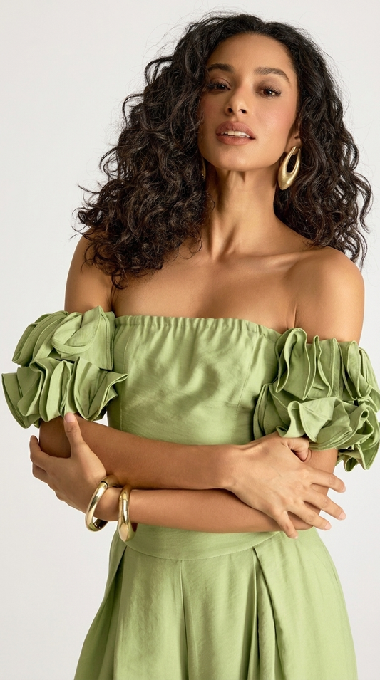 Conjunto Sarja de Alfaiataria Nala Verde | Laguna
