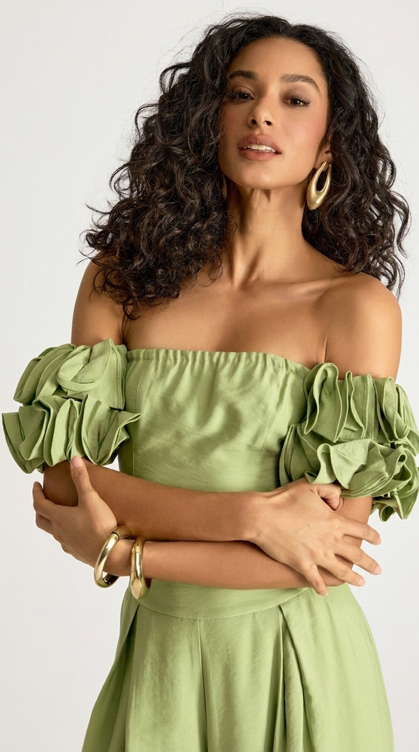 Conjunto Sarja de Alfaiataria Nala Verde | Laguna