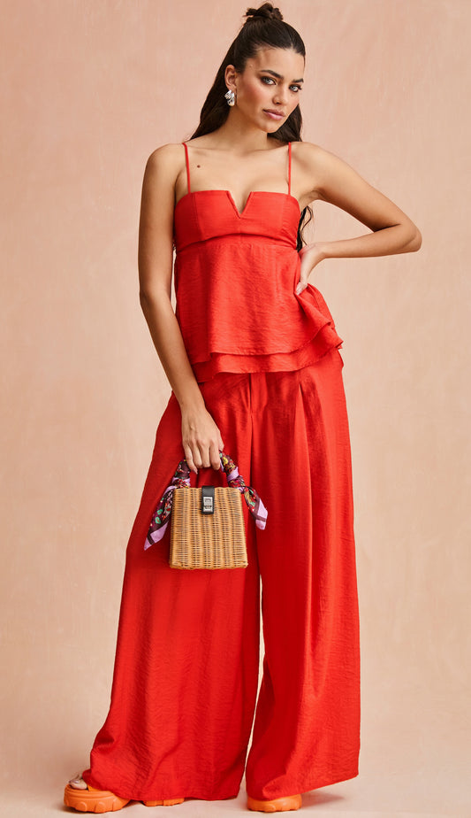 Conjunto Samantha Cereja