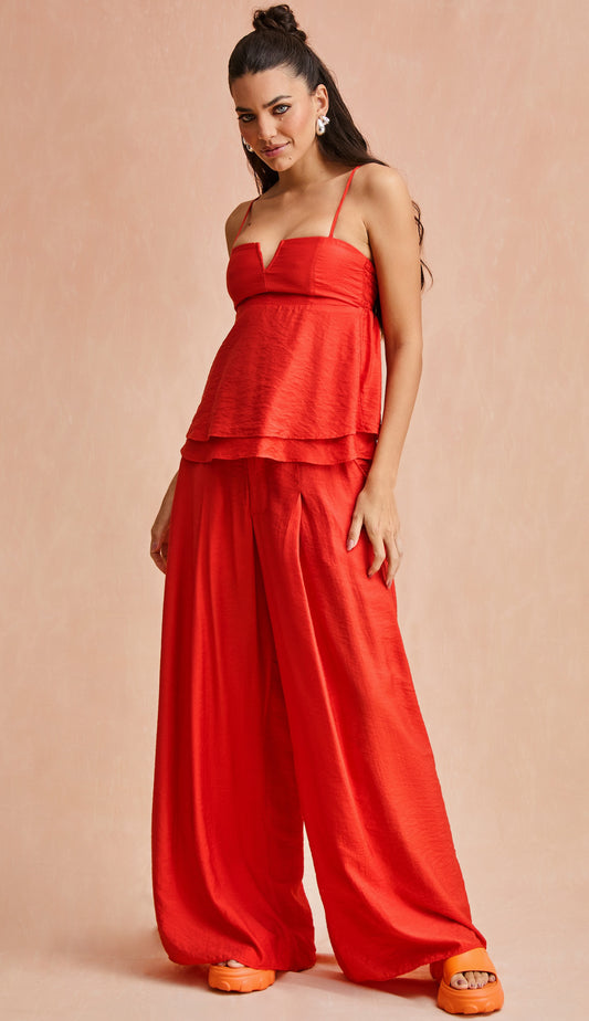 Conjunto Samantha Cereja