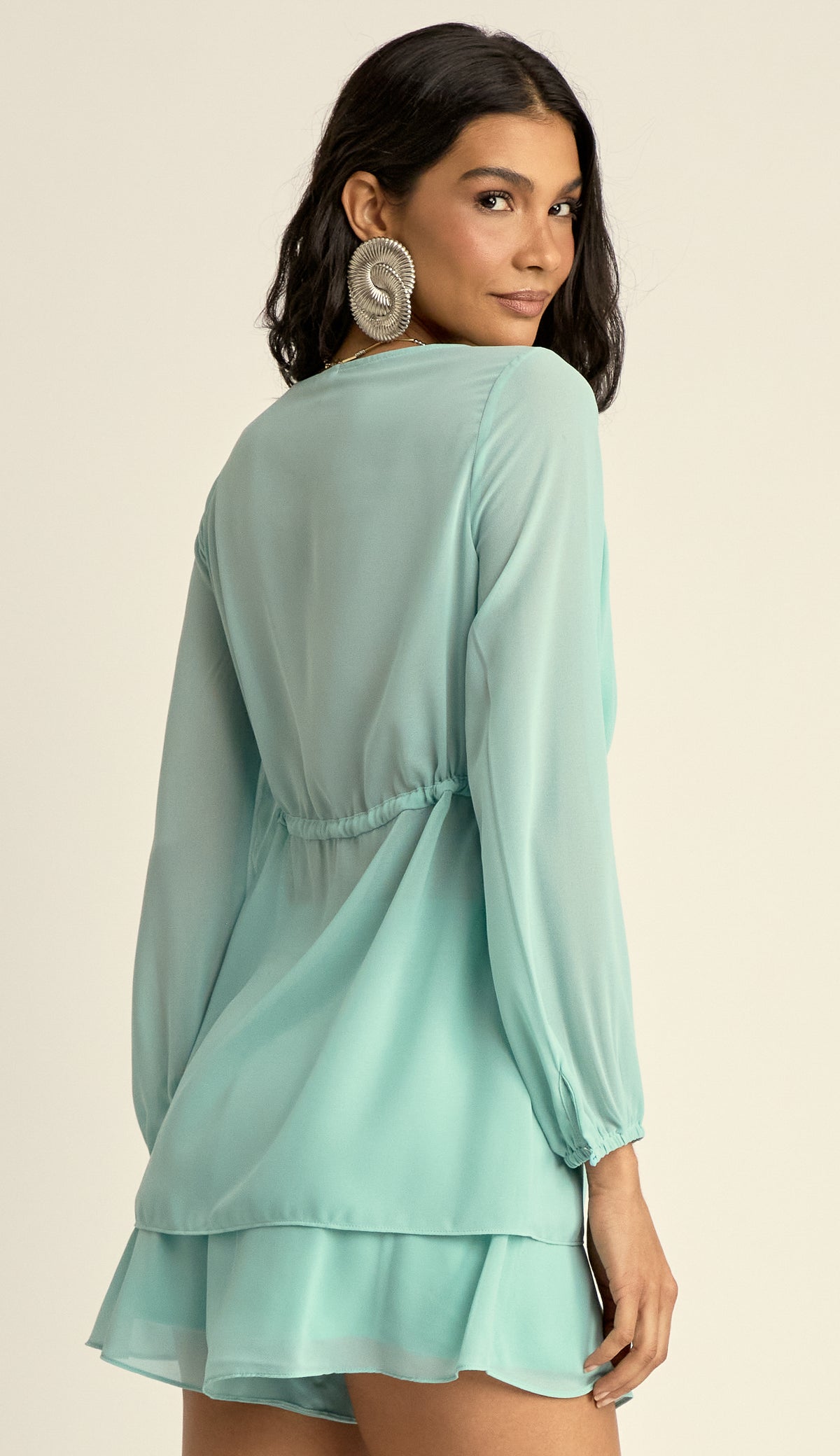 Conjunto Crepe Blusa e Shorts Ana Azul | Laguna