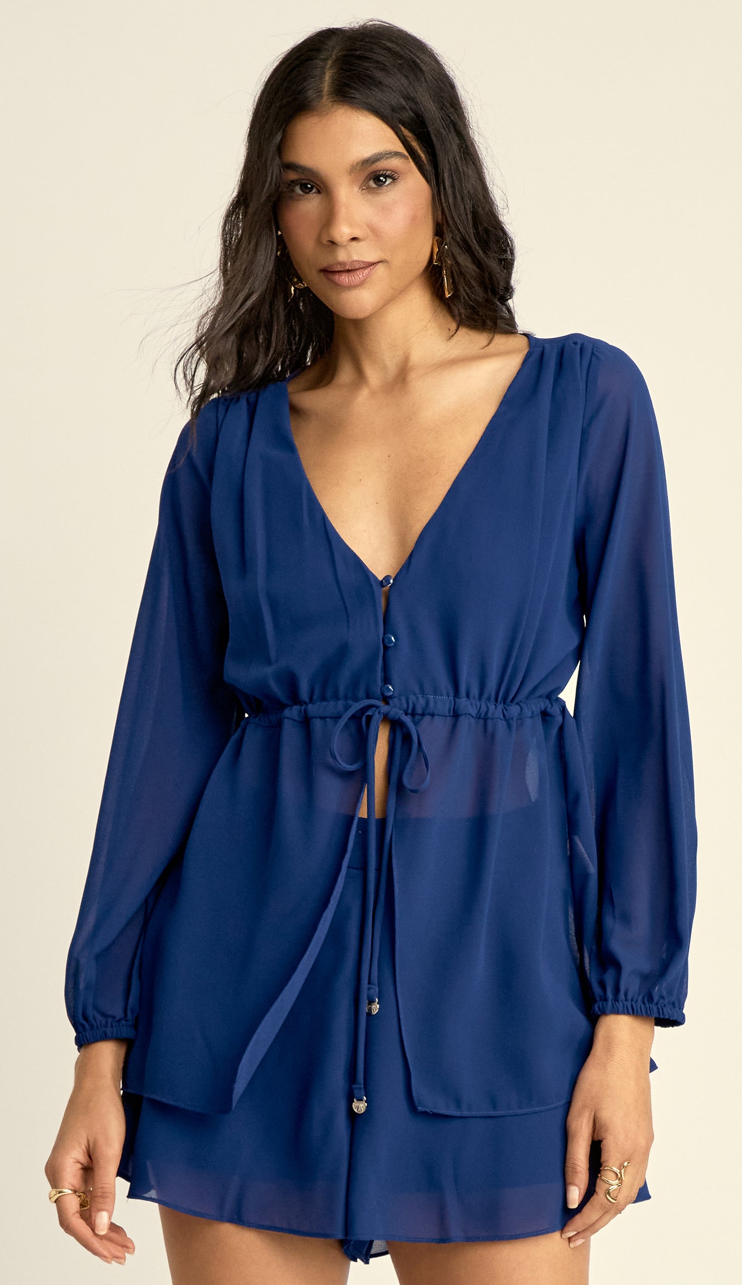 Conjunto Crepe Blusa e Shorts Ana Marinho | Laguna