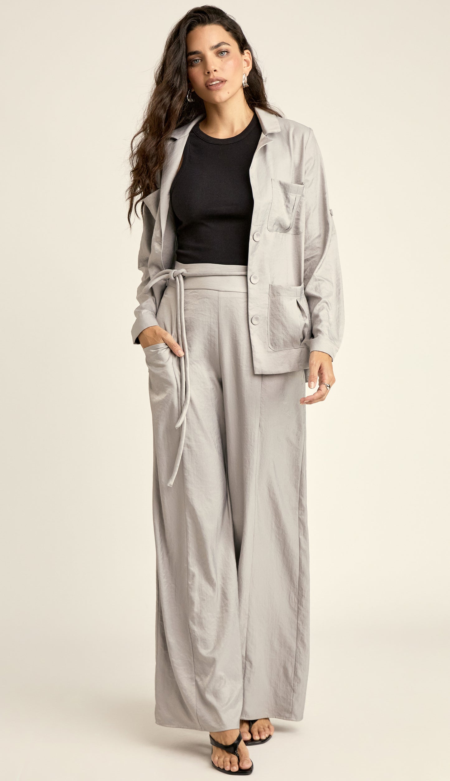 Conjunto Darla Cinza