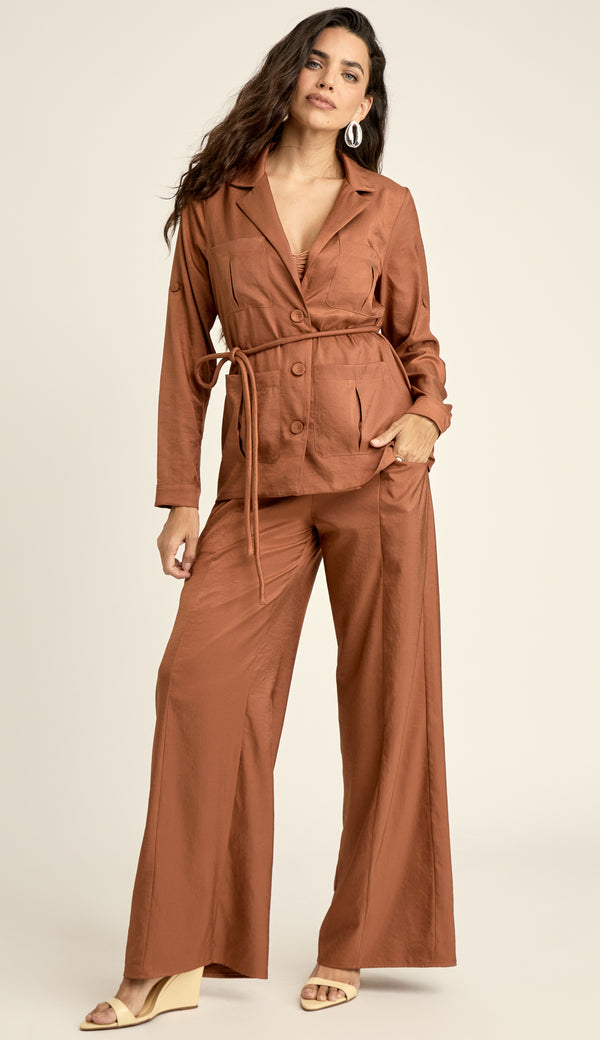 Conjunto Longo Alfaiataria Acetinada Darla | Laguna
