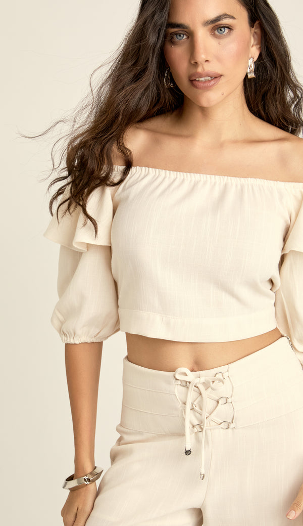 Conjunto Blusa e Calça Linho Fabiana | Laguna