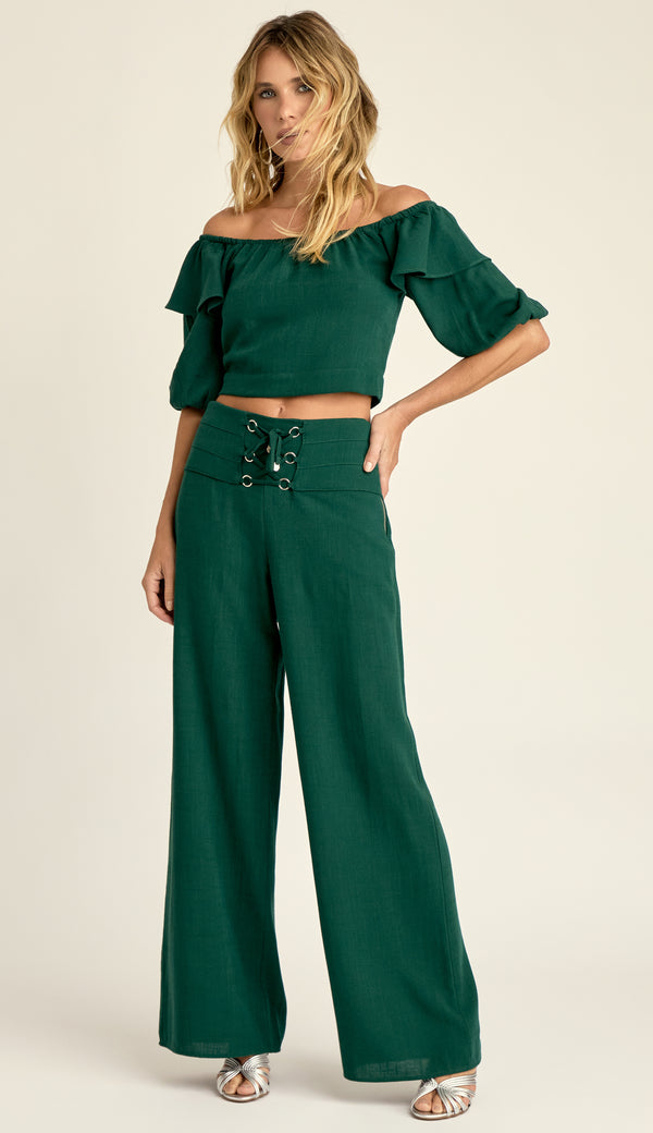 Conjunto Blusa e Calça Linho Fabiana | Laguna