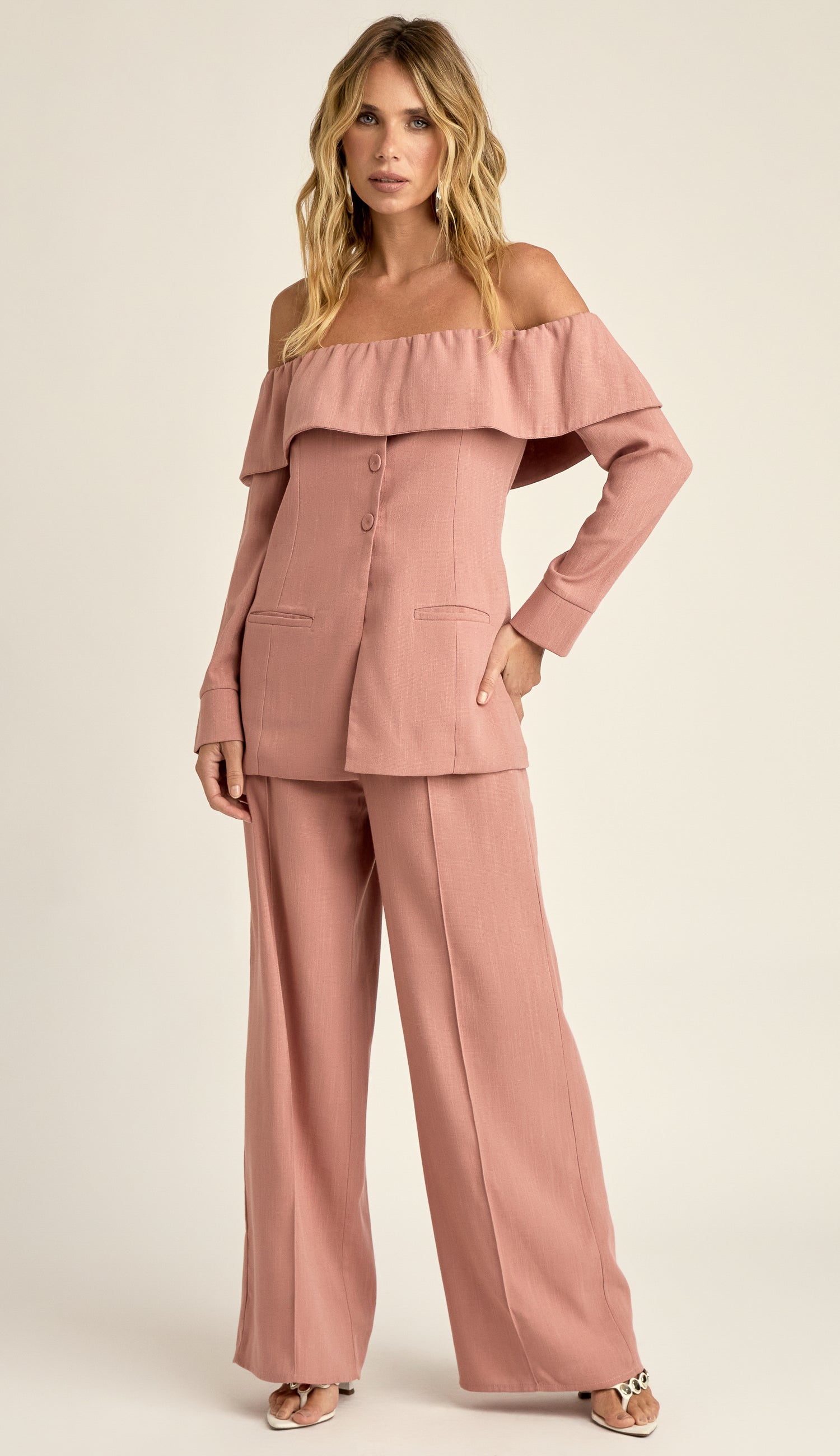 Conjunto Blusa e Calça Linho Franciele | Laguna