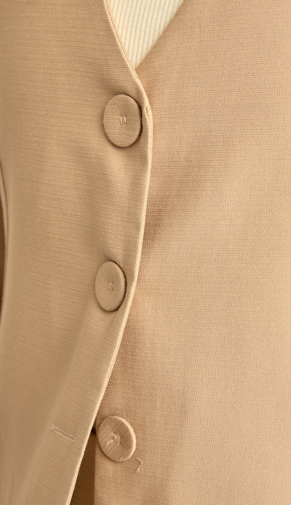 Conjunto Curto Alfaiataria Textura Grace Caqui | Laguna