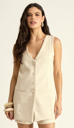 Conjunto Curto Algodão Maquinetado Grace | Laguna