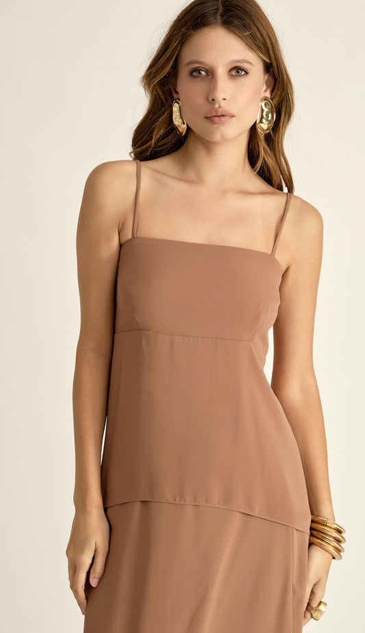 Conjunto Georgete Mocha