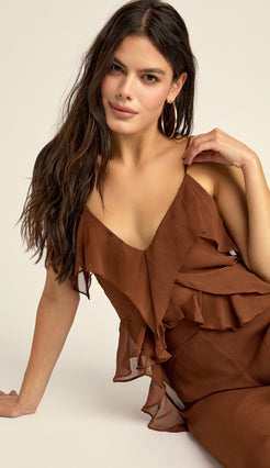 Conjunto Longo Chiffon Luara | Laguna