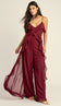 Conjunto Longo Chiffon Luara | Laguna - Conjunto Luara Vinho