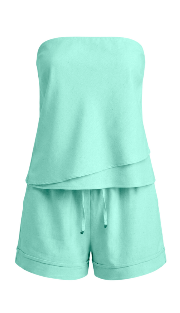Conjunto Linho Blusa e Shorts Maria | Laguna