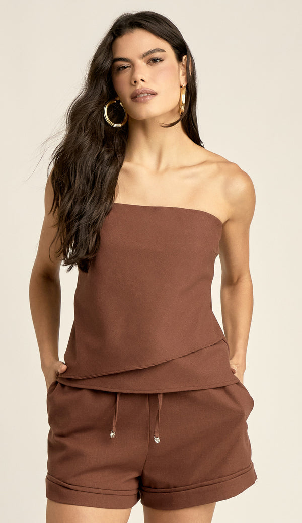 Conjunto Linho Blusa e Shorts Maria | Laguna
