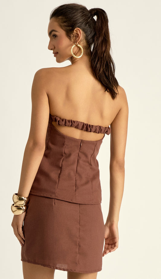 Conjunto Maitê Café