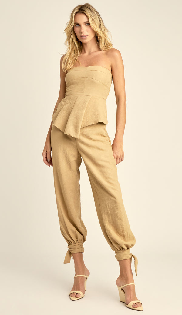 Conjunto Blusa e Calça Aladim Liocel Nora Caqui | Laguna