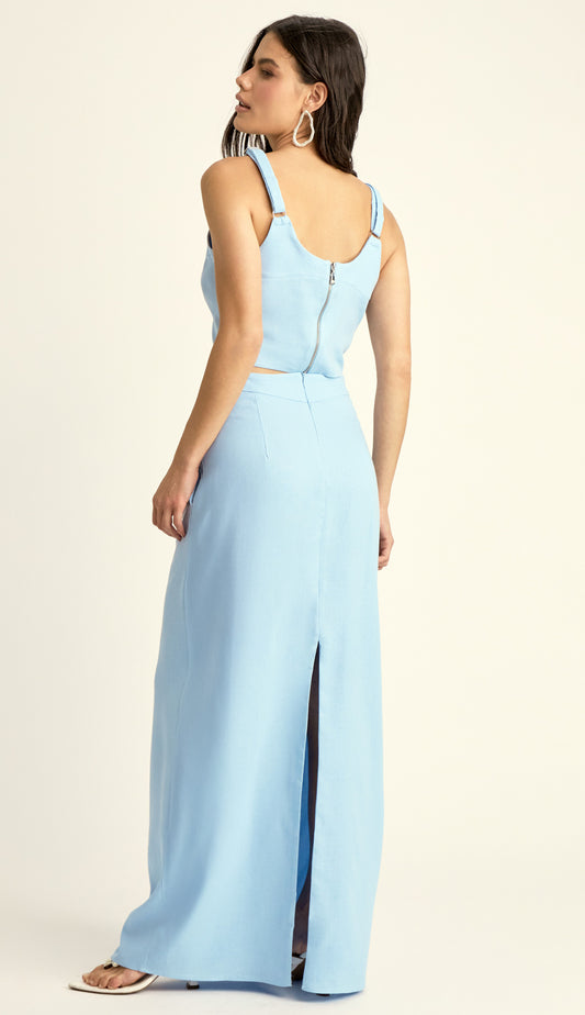 Conjunto em Linho Naomi Azul | Laguna