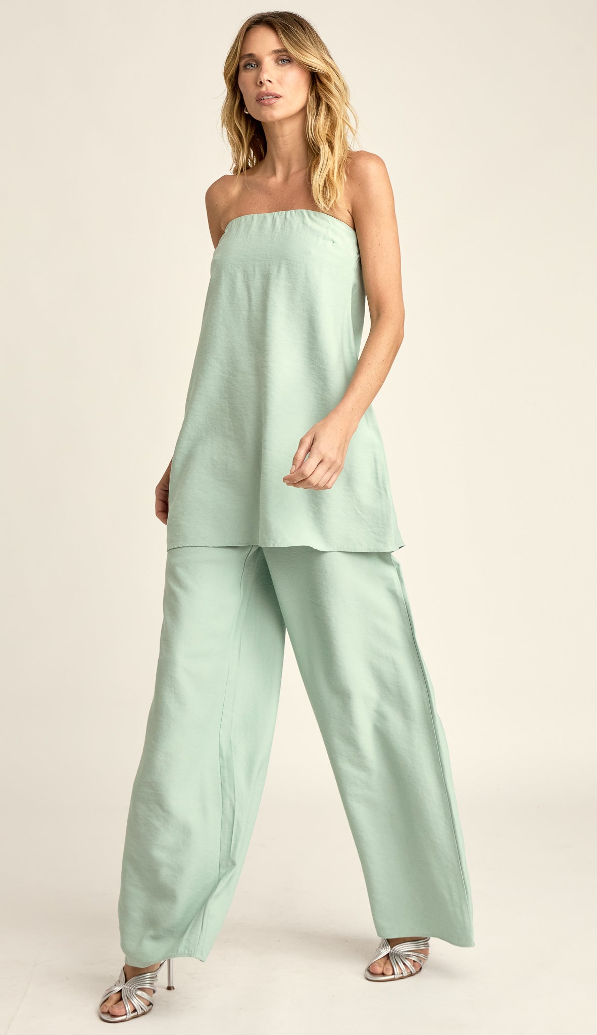 Conjunto Alfaiataria Viscose Kiara Verde Menta | Laguna