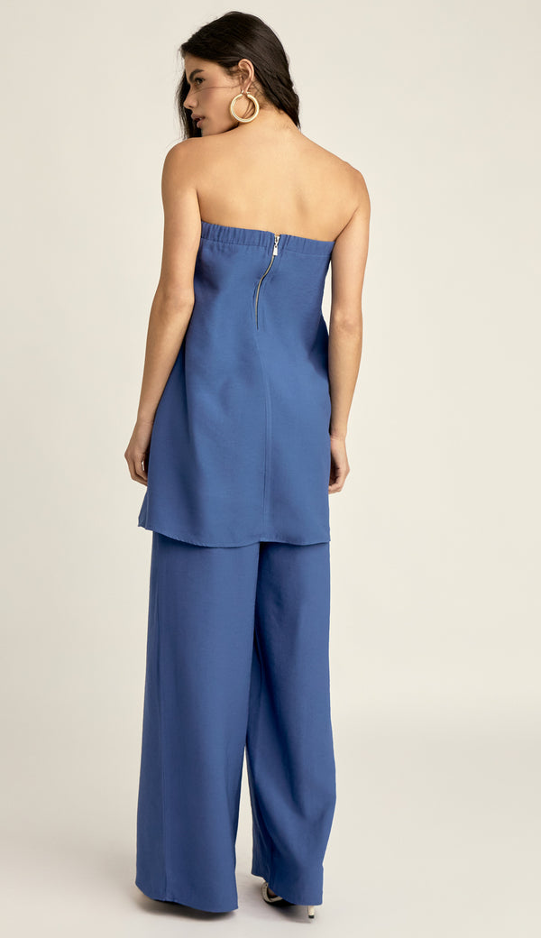 Conjunto Alfaiataria Viscose Kiara Azul Aço | Laguna