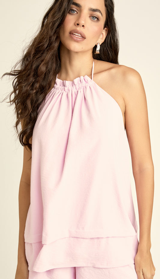 Conjunto Curto Alfaiataria Liocel Poppy Rosa | Laguna