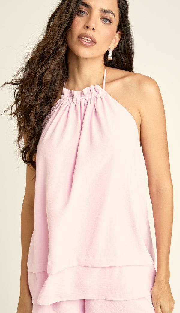 Conjunto Curto Alfaiataria Liocel Poppy Rosa | Laguna