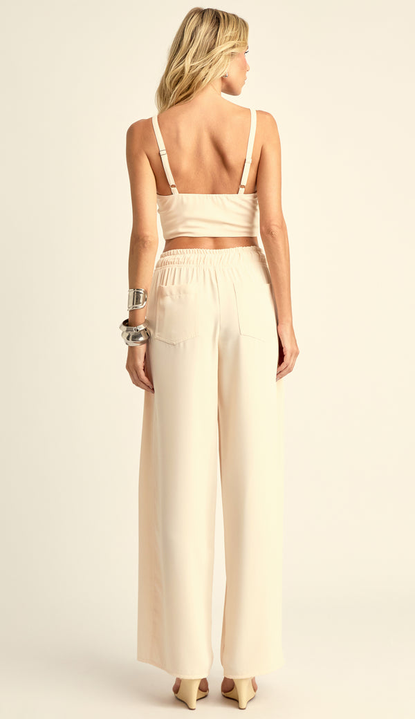 Conjunto Longo Crepe de Alfaiataria Luara Chantilly | Laguna