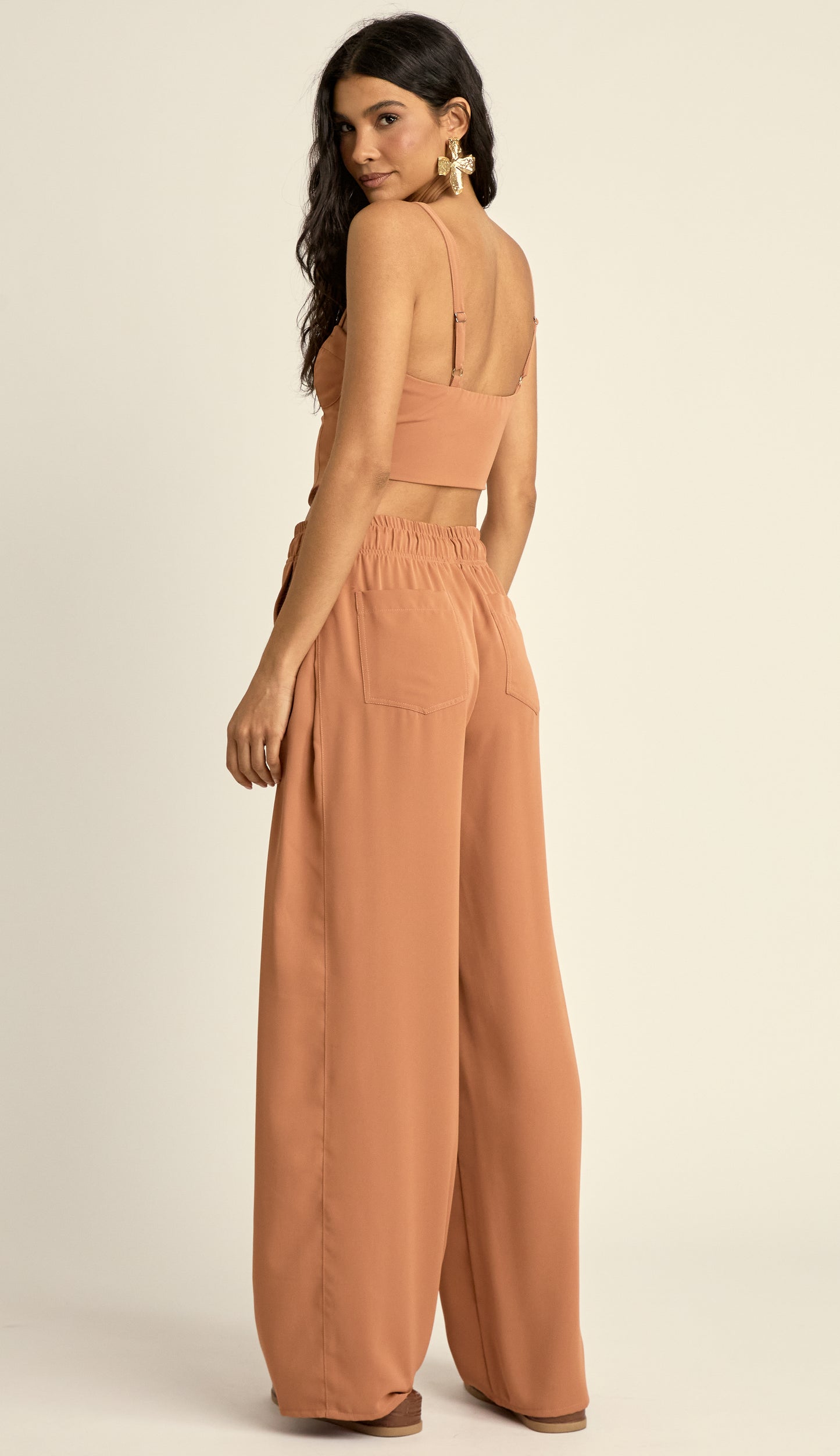 Conjunto Longo Crepe de Alfaiataria Luara Terra | Laguna