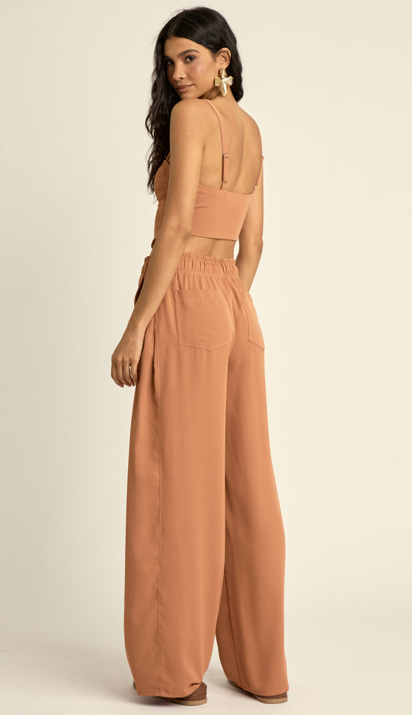 Conjunto Longo Crepe de Alfaiataria Luara Terra | Laguna