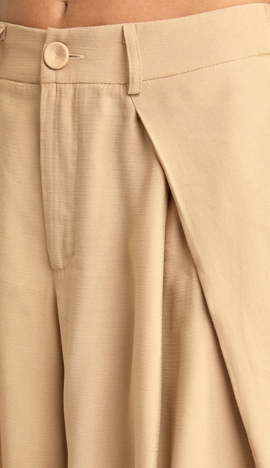 Conjunto Longo Alfaiataria Poliviscose Bruna Caqui | Laguna
