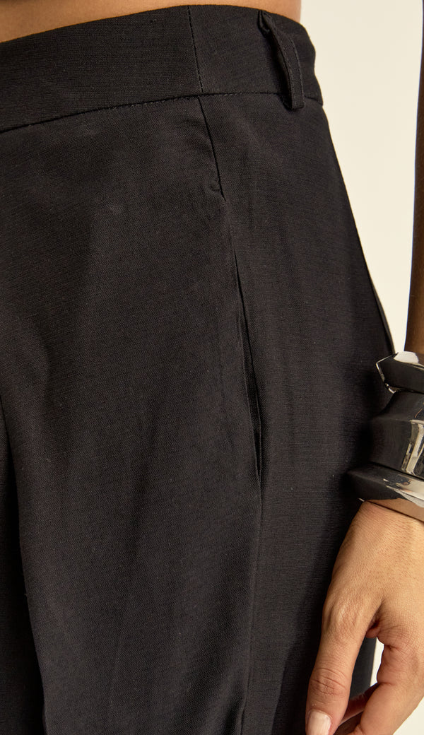 Conjunto Longo Alfaiataria Poliviscose Bruna Preto | Laguna