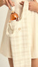 Bolsa Naty Xadrez Natural - Bolsa Naty Xadrez Natural