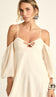 Vestido Curto em Poliviscose Texturizada Bálsamo Off | Laguna - Vestido Balsamo Off White