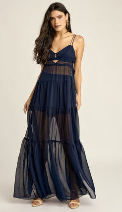 Trijunto Longo Chiffon Dominique | Laguna