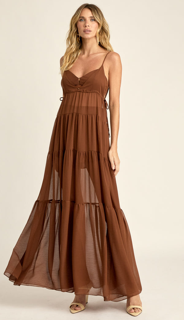 Trijunto Longo Chiffon Dominique | Laguna